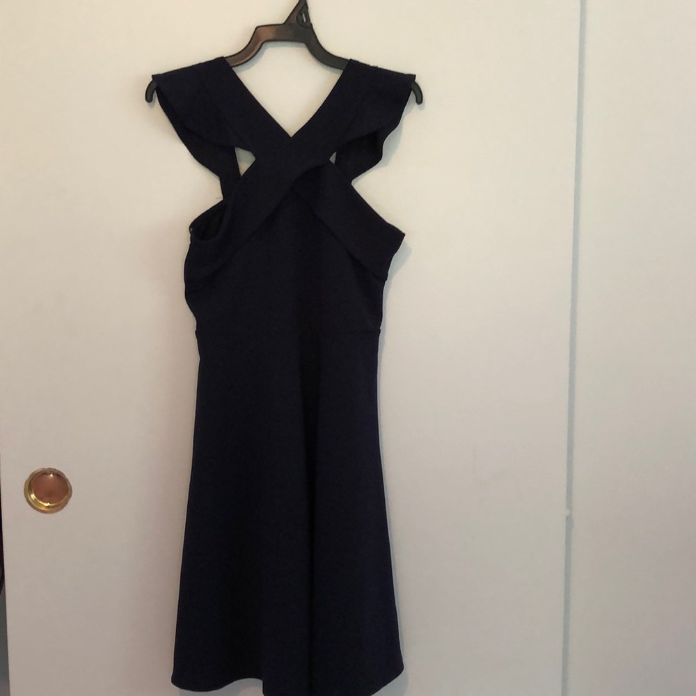 Navy church or cotillion dress